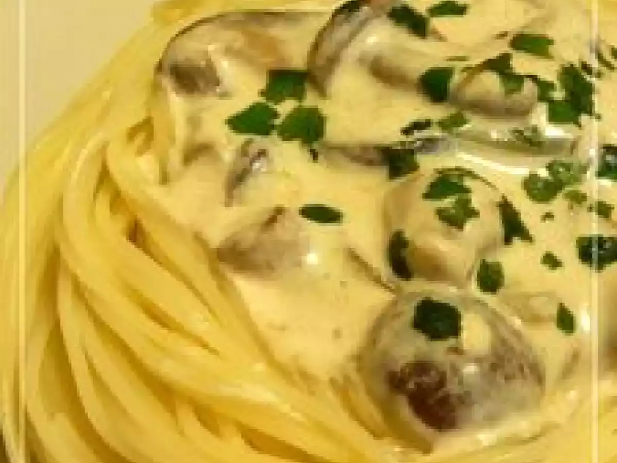 Capellini aux champignons et crème de parmesan (Défi Placard n#12) - photo 4