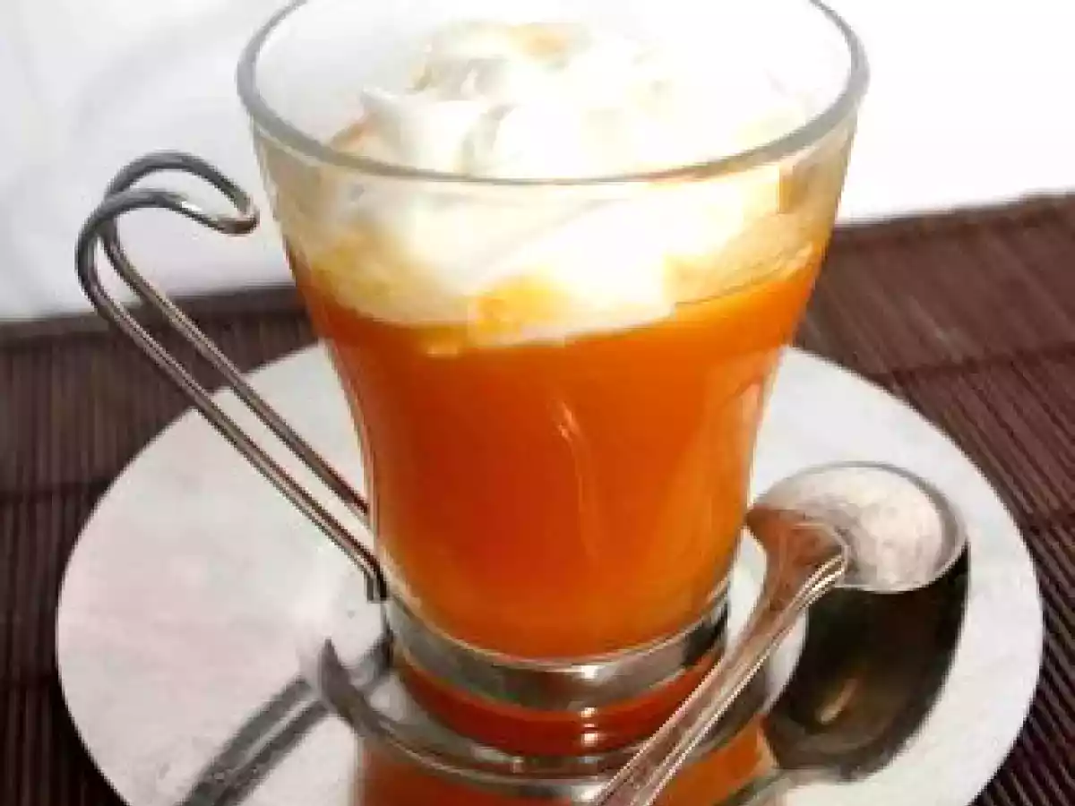 CAPPUCCINO DE COURGE ET CHANTILLY AU CHEVRE