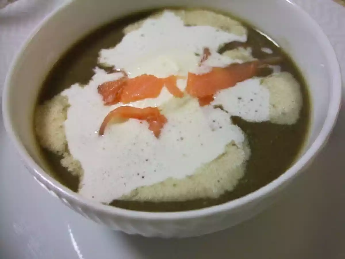 Cappuccino de lentilles au saumon fumé - photo 3