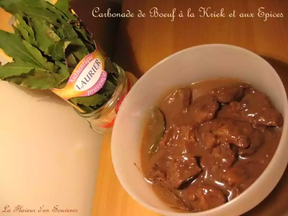 Carbonade de Boeuf à la Kriek et aux Epices