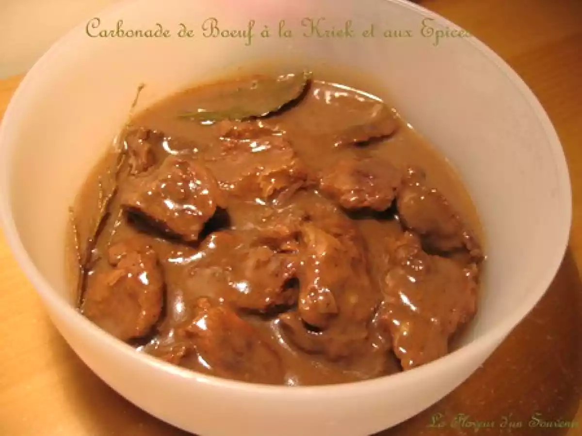 Carbonade de Boeuf à la Kriek et aux Epices - photo 4