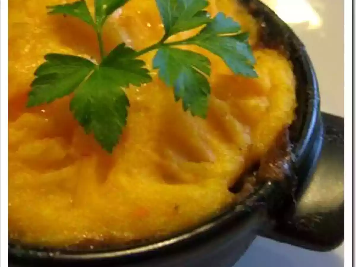 Carbonade de boeuf en petites cocottes et sa purée de patates douces... - photo 2