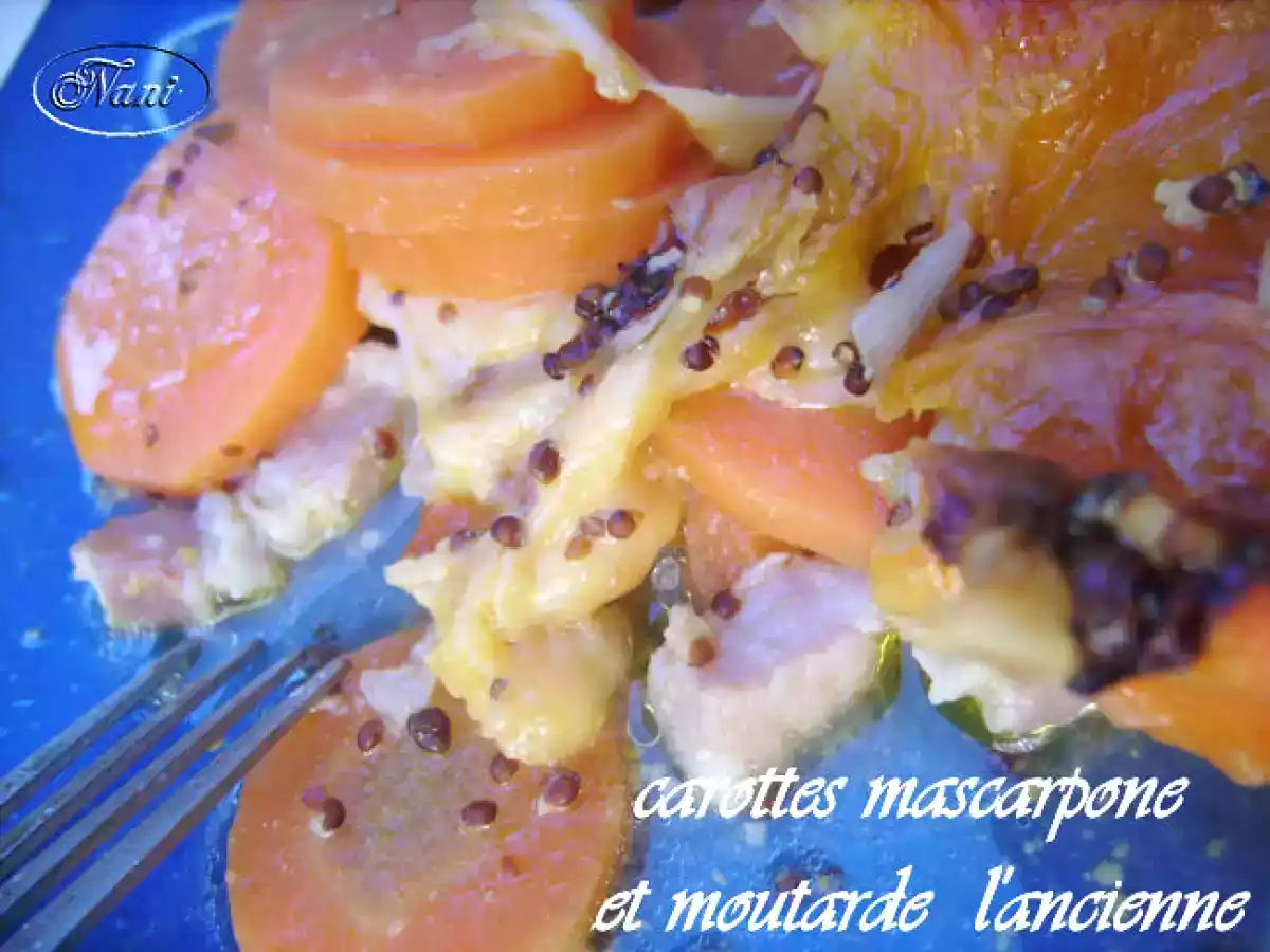 Carottes au mascarpone et moutarde à l'ancienne - photo 2