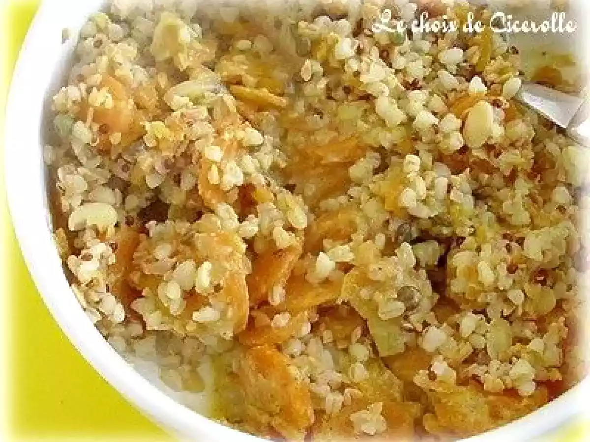 Carottes et patate douce aux épices, vin blanc et cajou