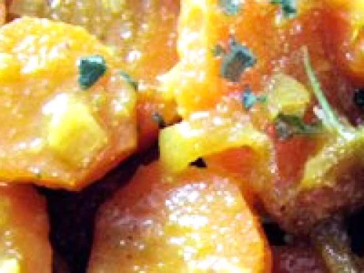 Carottes mijotées à l'ail, miel et épices