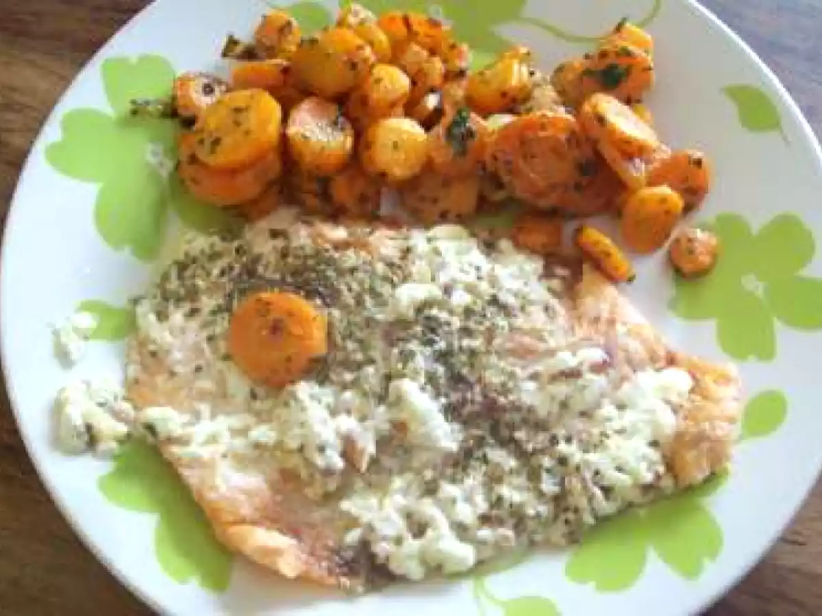 Carottes Pérsillées et Escalope de Saumon