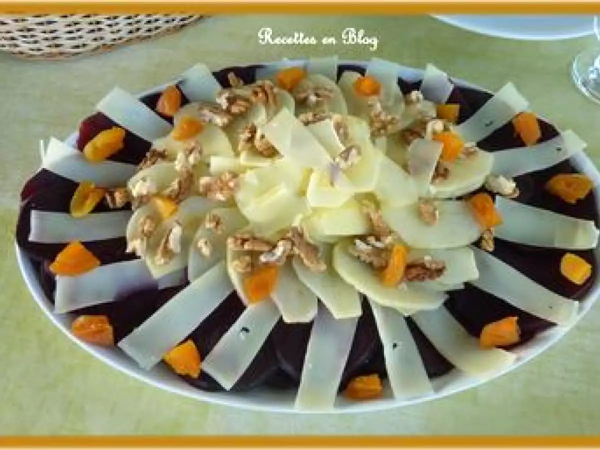 CARPACCIO DE BETTERAVES A LA POMME