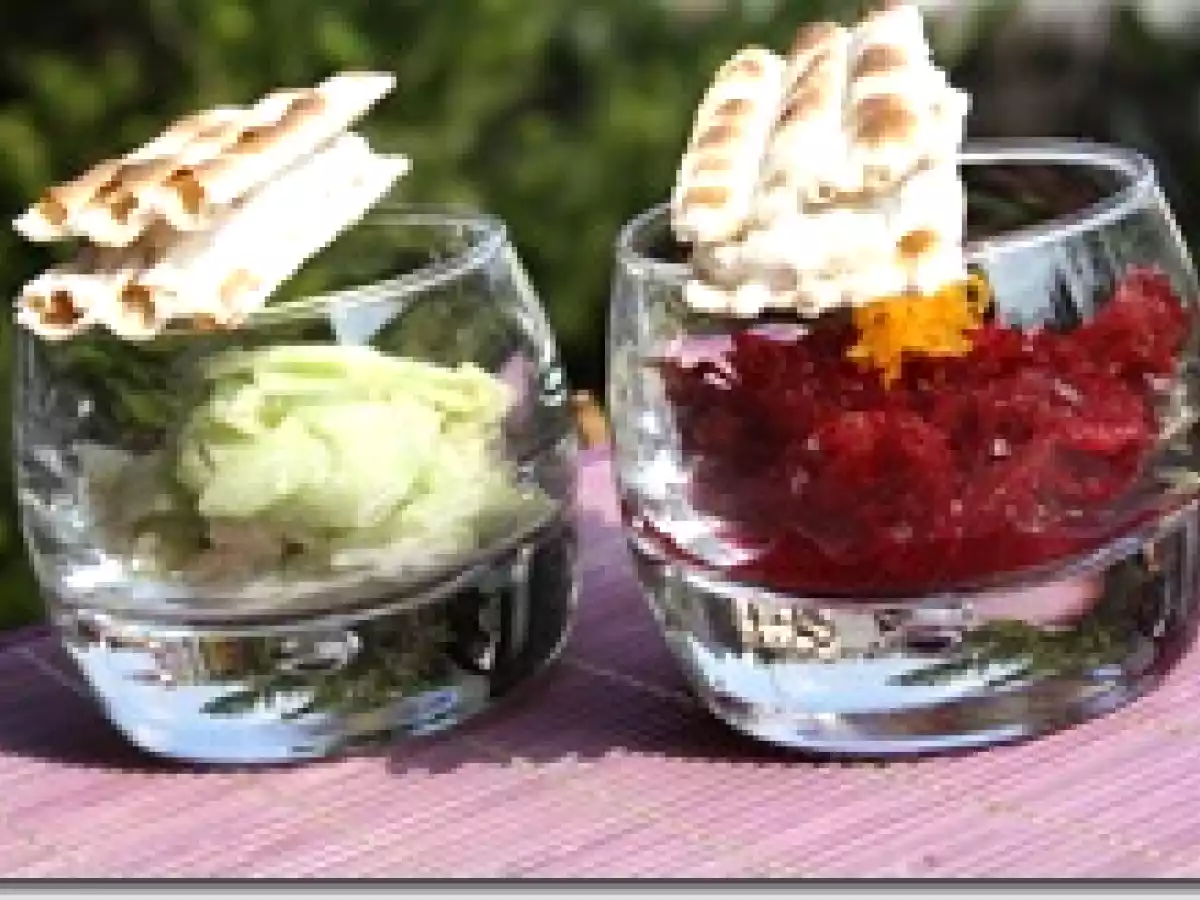 Carpaccio de Concombre au Gingembre et Tartare de Betterave à l'Orange - photo 4