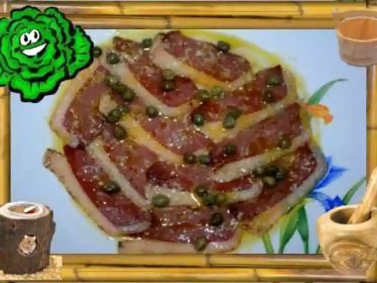 Carpaccio de Magret de Canard fumé