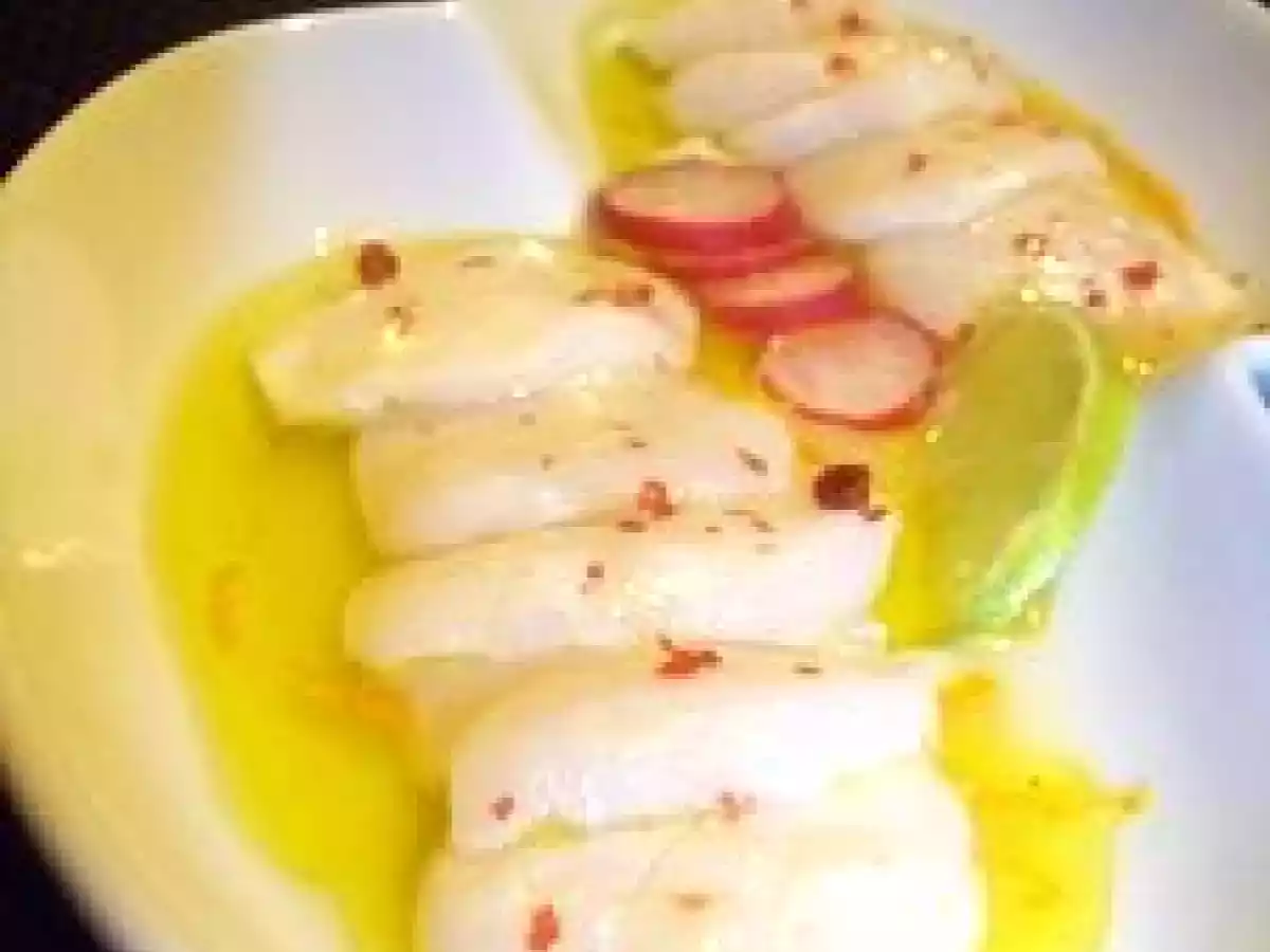 Carpaccio de Saint-Jacques à la mandarine