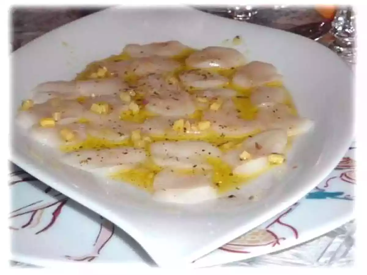 Carpaccio de Saint-Jacques au gingembre - photo 2