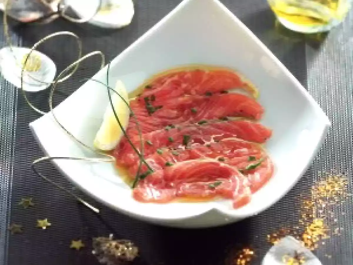Carpaccio de saumon