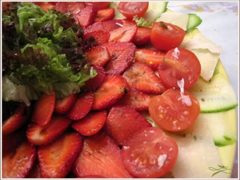 Carpaccio fraises courgettes au vinaigre balsamique - photo 4