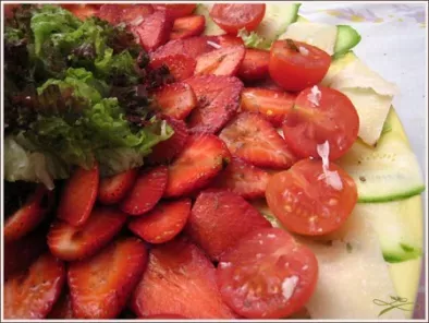 Carpaccio fraises courgettes au vinaigre balsamique - photo 4
