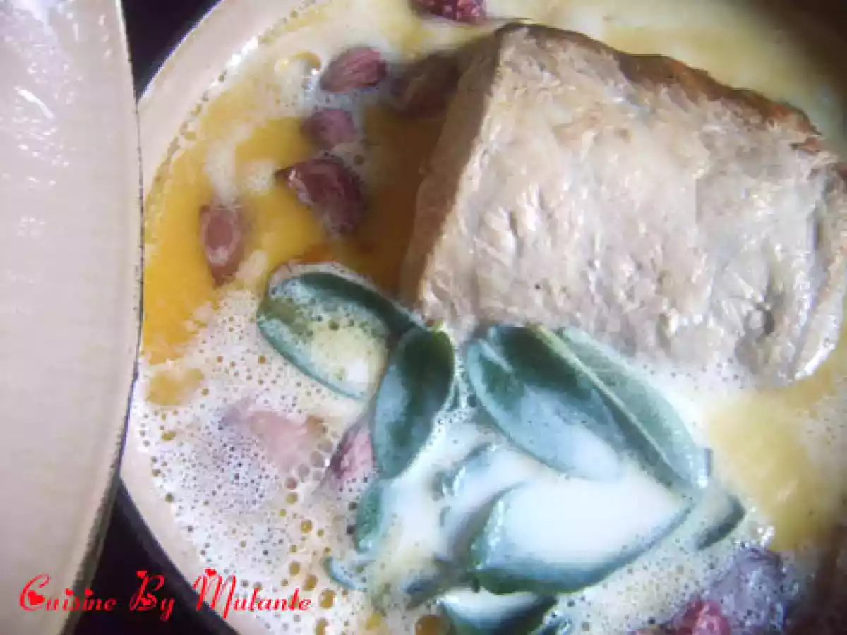 Carré de porc au lait et à la sauge - photo 3