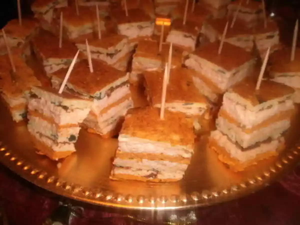 Carré de surimi aux légumes