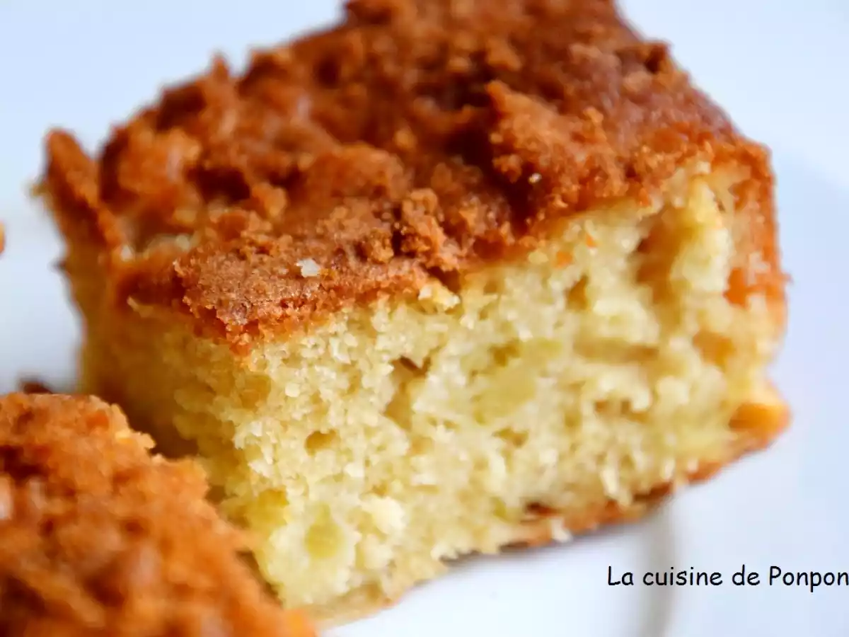 Carré moelleux aux pommes et spéculoos