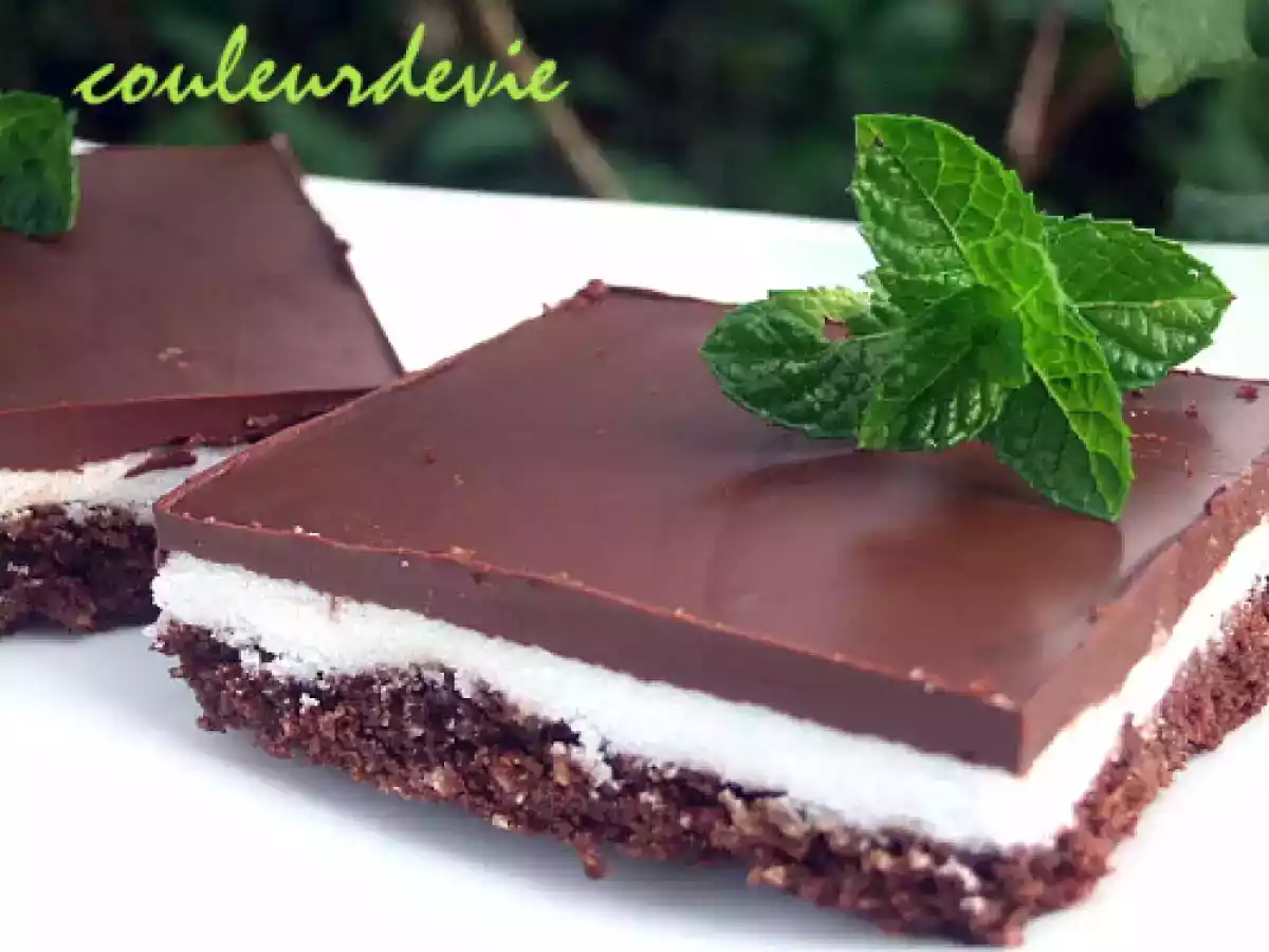Carrés au chocolat et à la menthe - photo 2