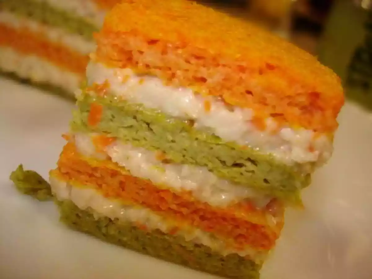 Carrés carottes brocolis surimi