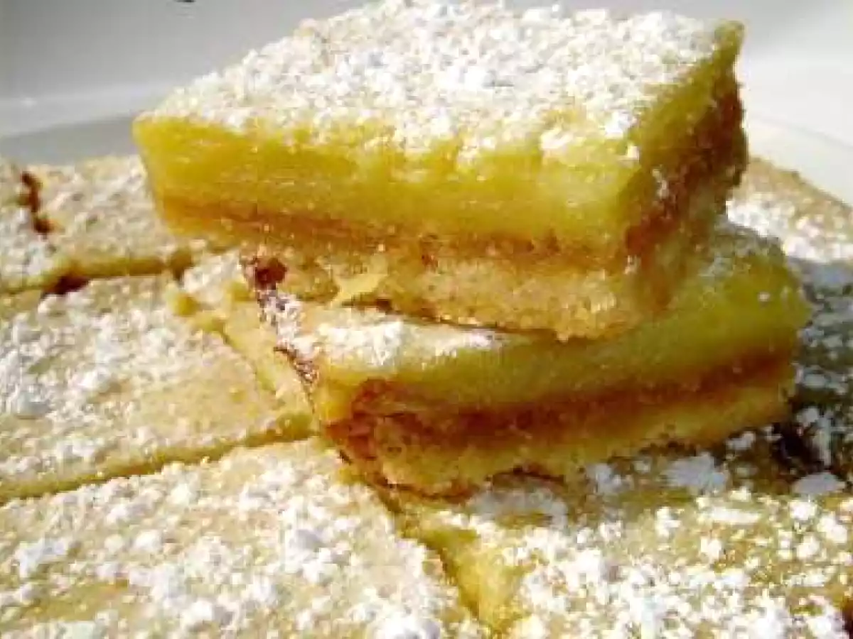 Carrés crémeux au citron, gingembre