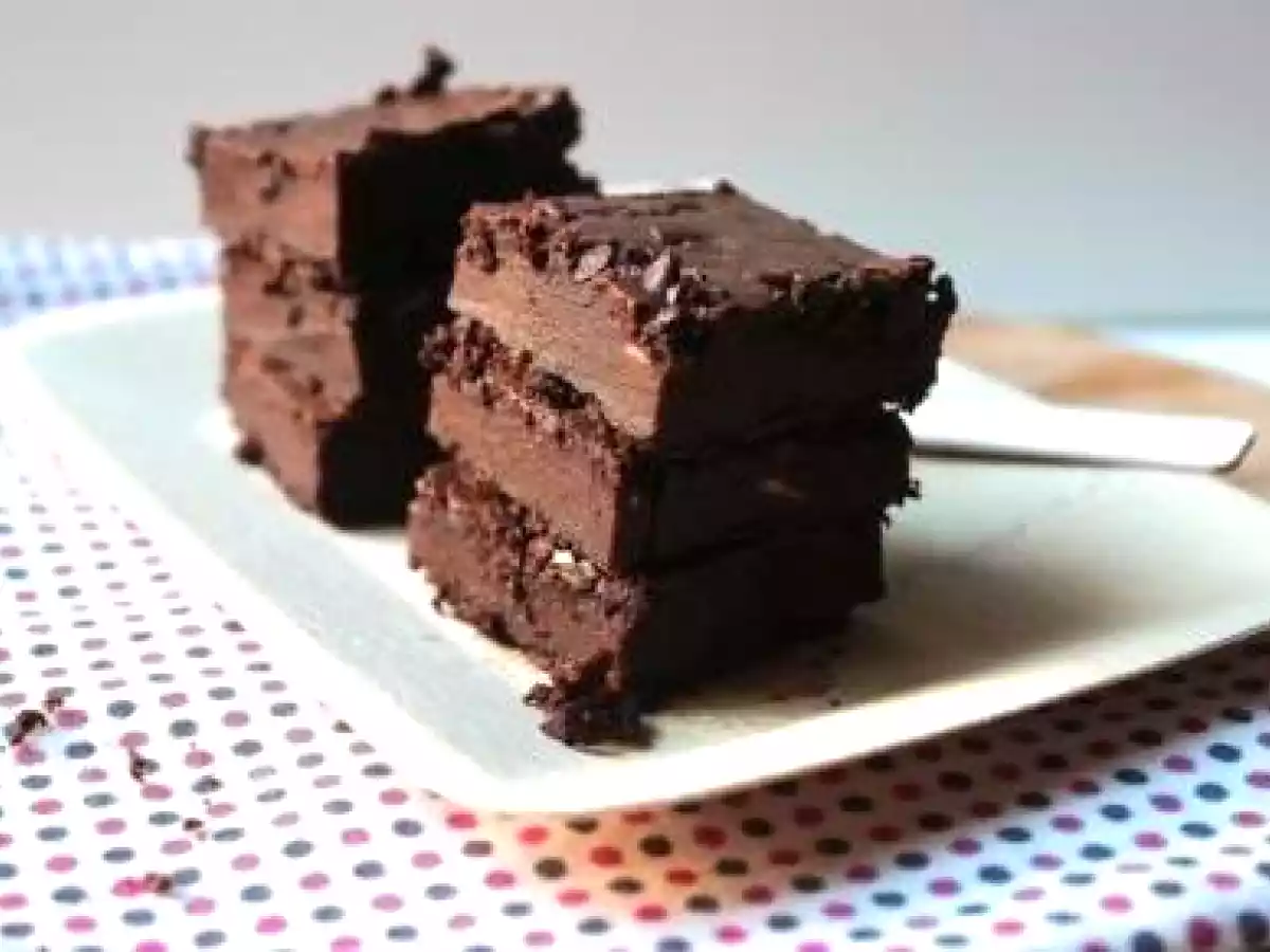 Carrés de cheesecake au chocolat