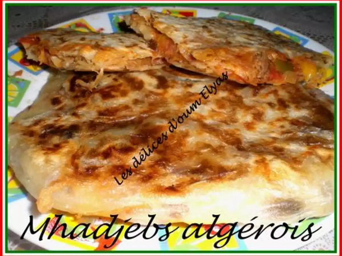 Carrés feuilletés farcis ou Mhadjebs algérois