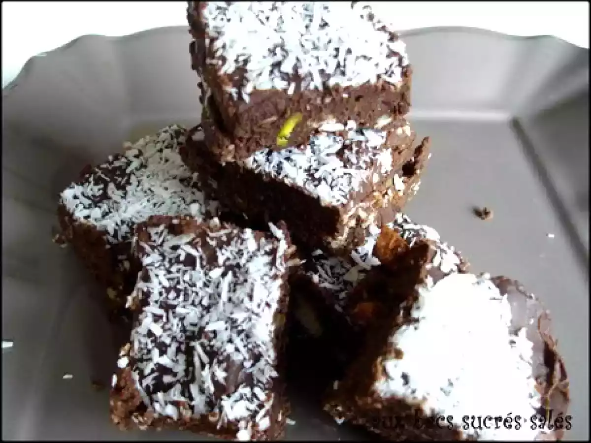 Carrés gourmands au chocolat et fruits secs sans cuisson - photo 2