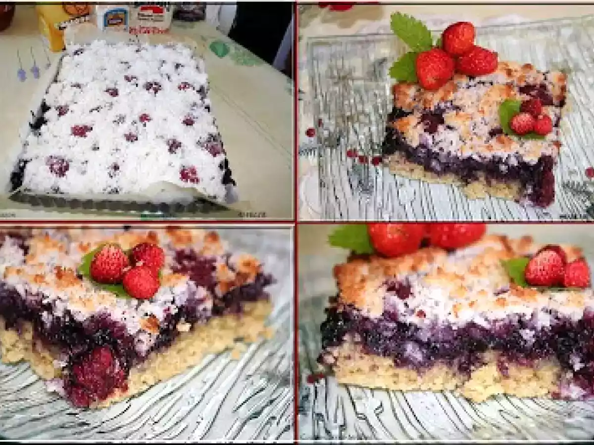 CARRES TENDRES AUX MYRTILLES /FRAMBOISES ET NOIX DE COCO - photo 2