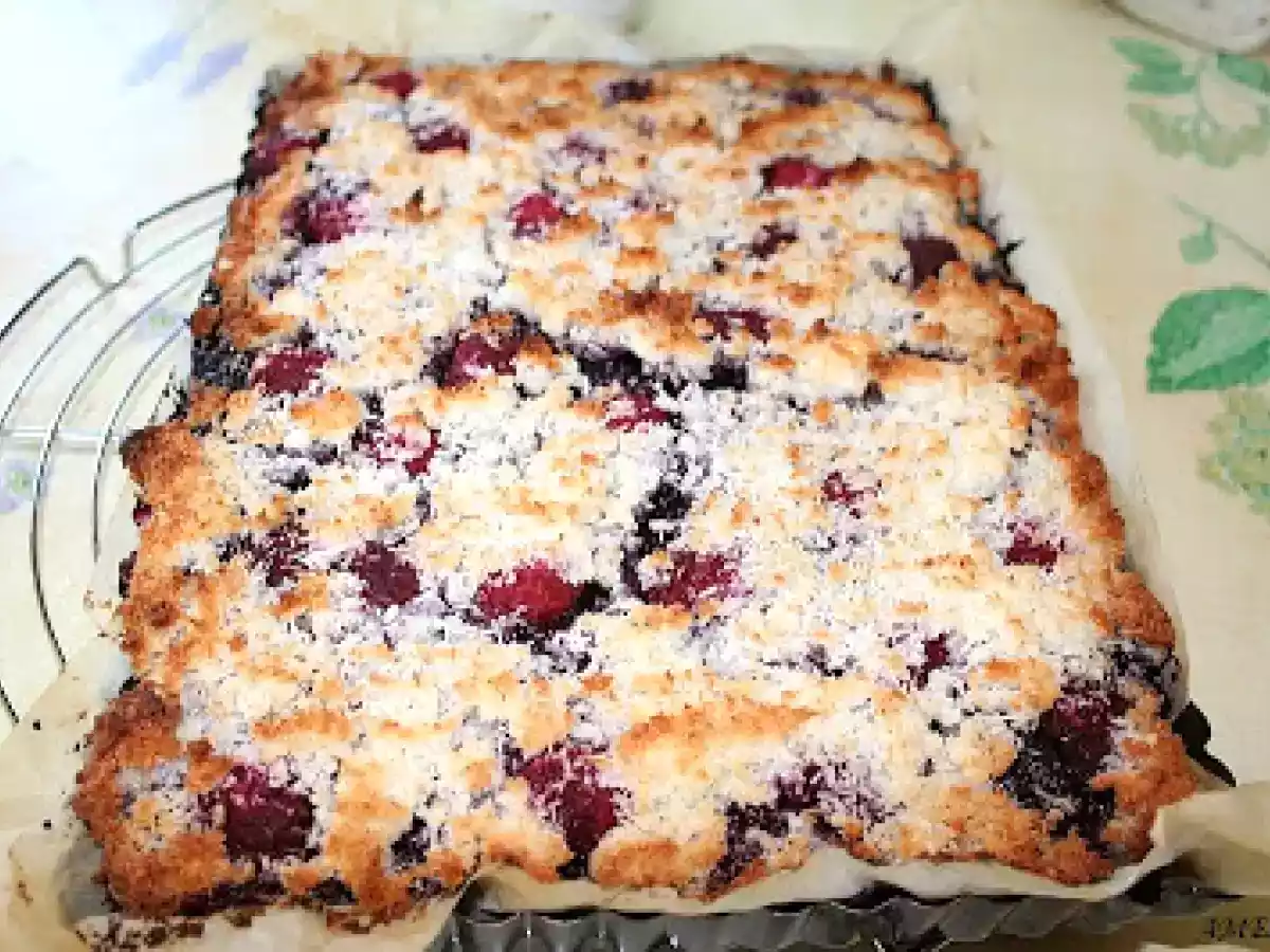 CARRES TENDRES AUX MYRTILLES /FRAMBOISES ET NOIX DE COCO - photo 3