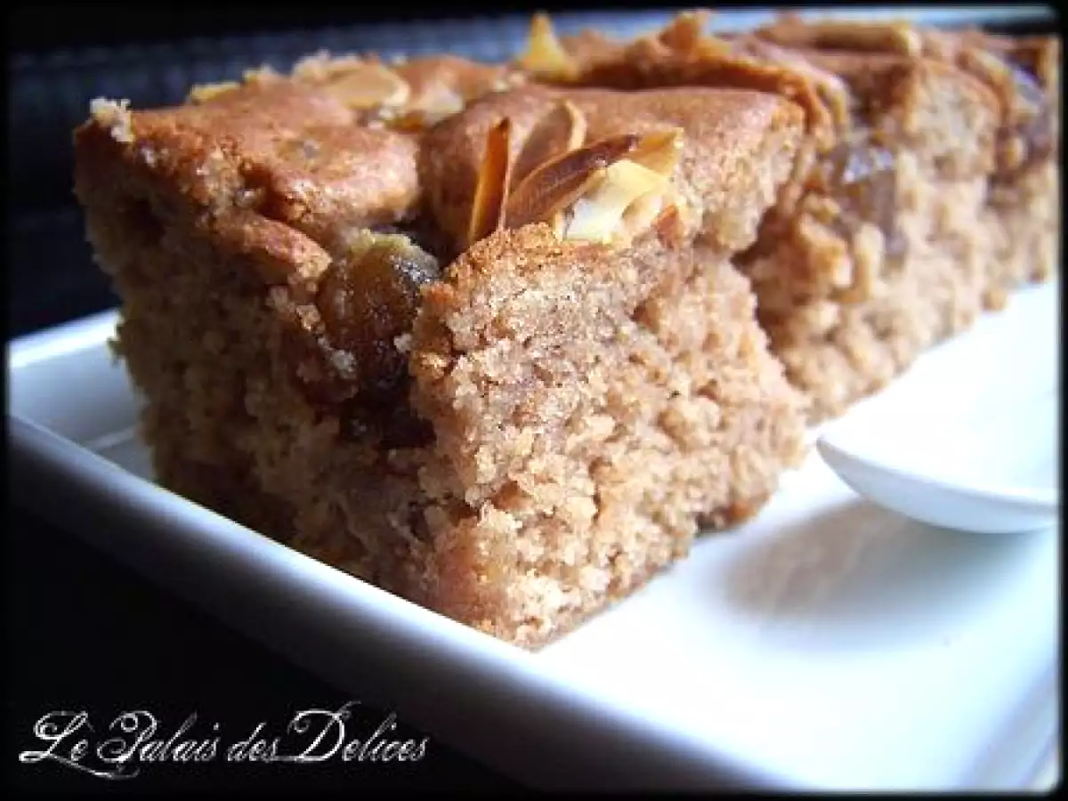 Carrés tendres d'automne aux pépites de marrons glacés et farine de châtaigne - photo 4