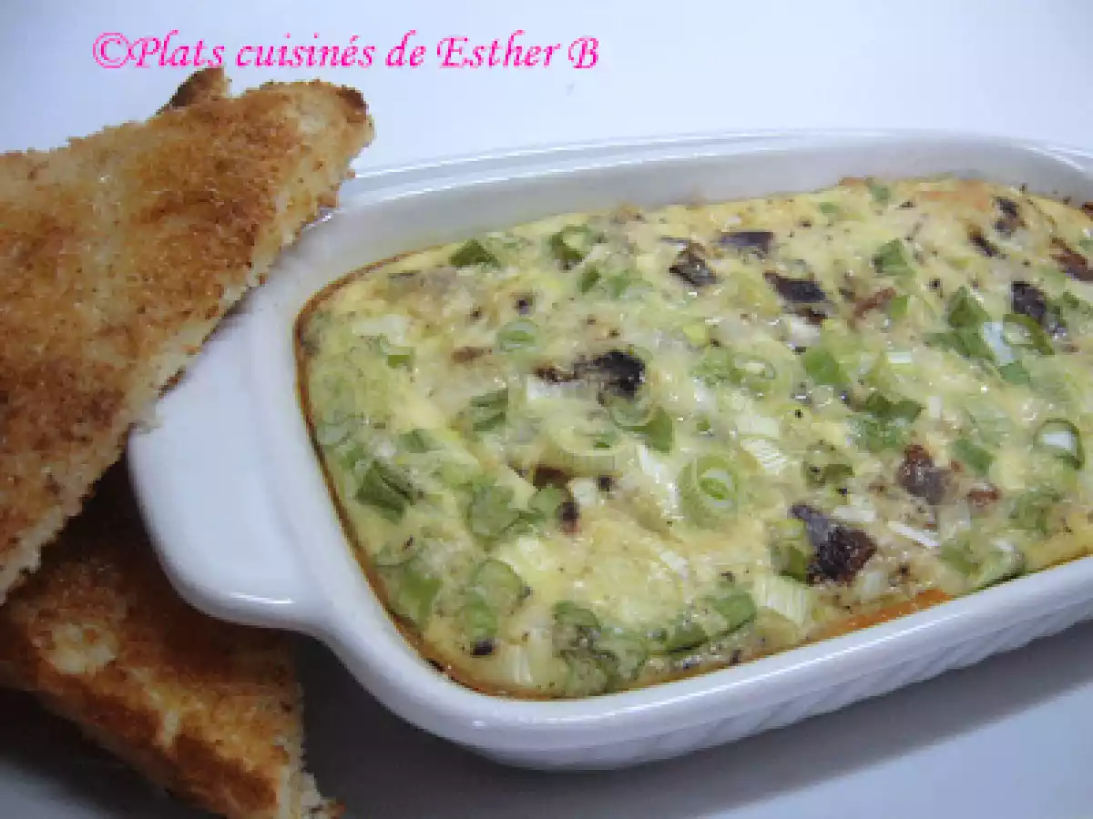 Casserole d'omelette au four