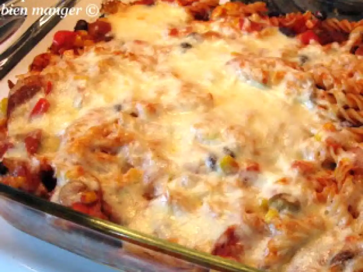 Casserole de pâtes tex-mex