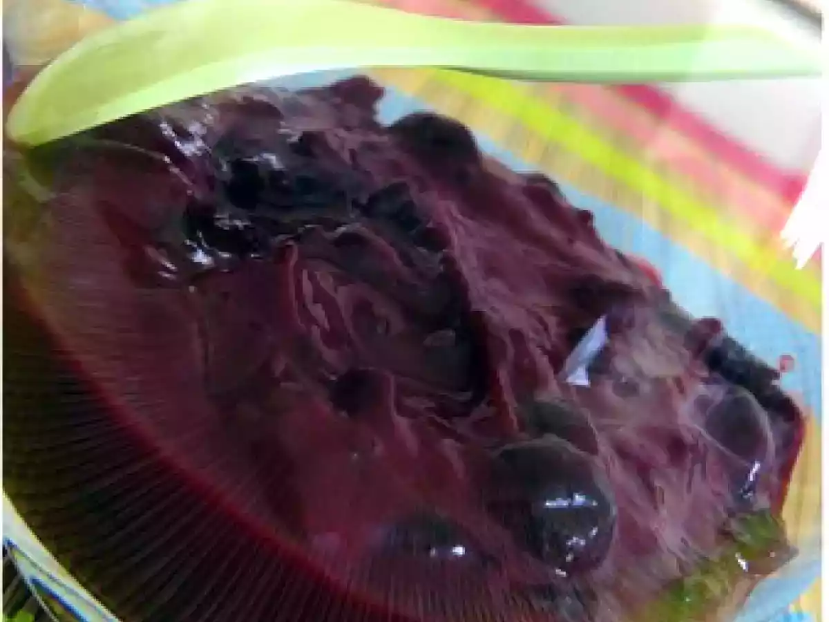 Cassis curd et gateau d'anniversaire