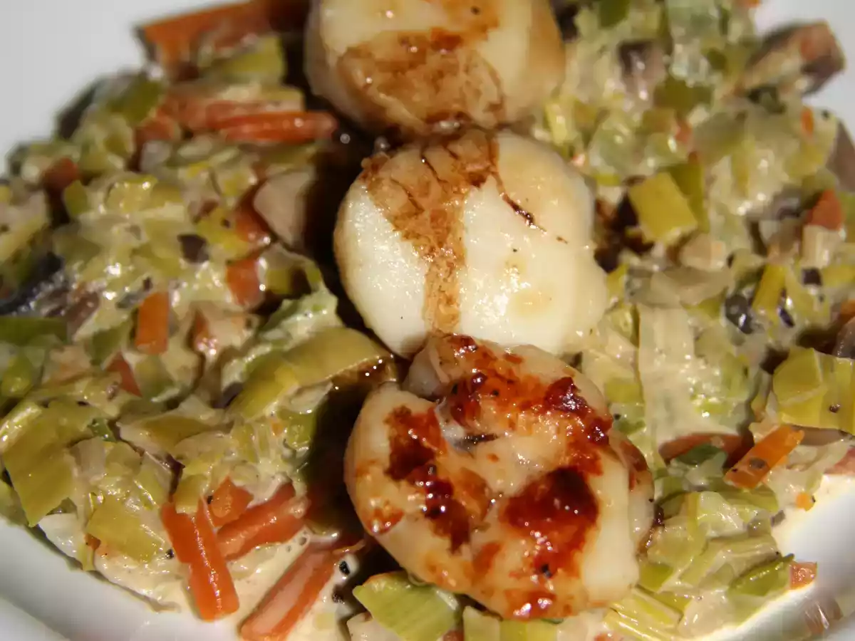 Cassolette de saint jacques