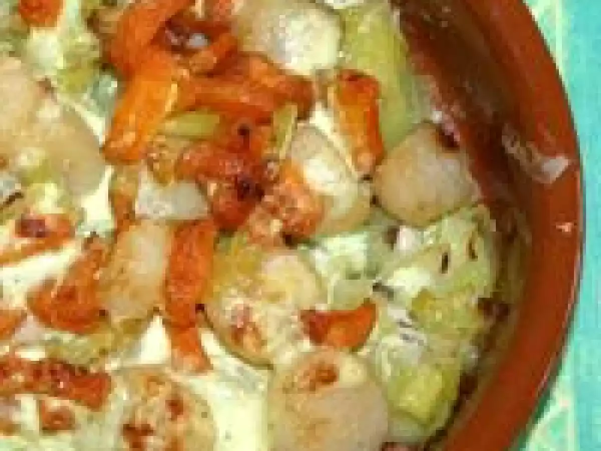 Cassolette de Saint Jacques aux petits légumes ***