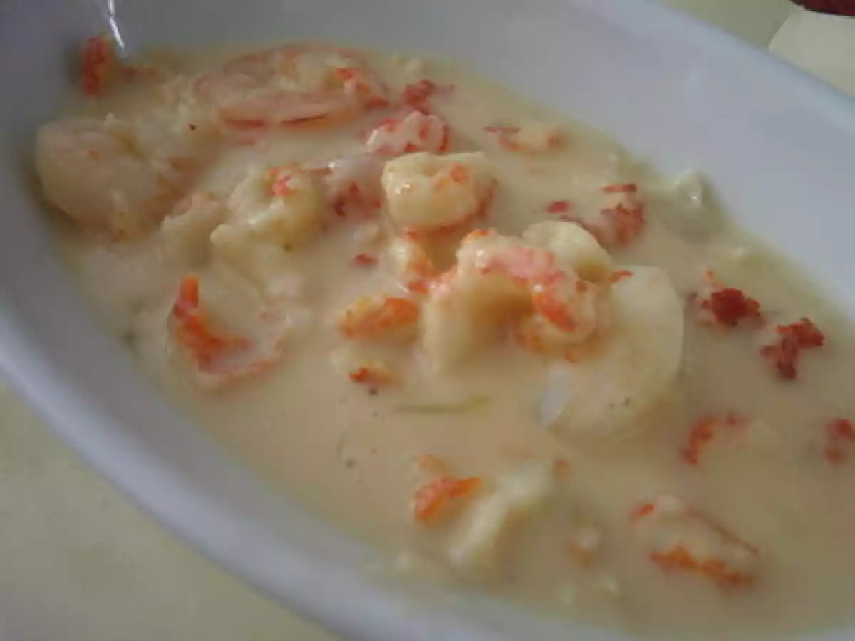 Cassolettes d'écrevisses.Recettes festives.