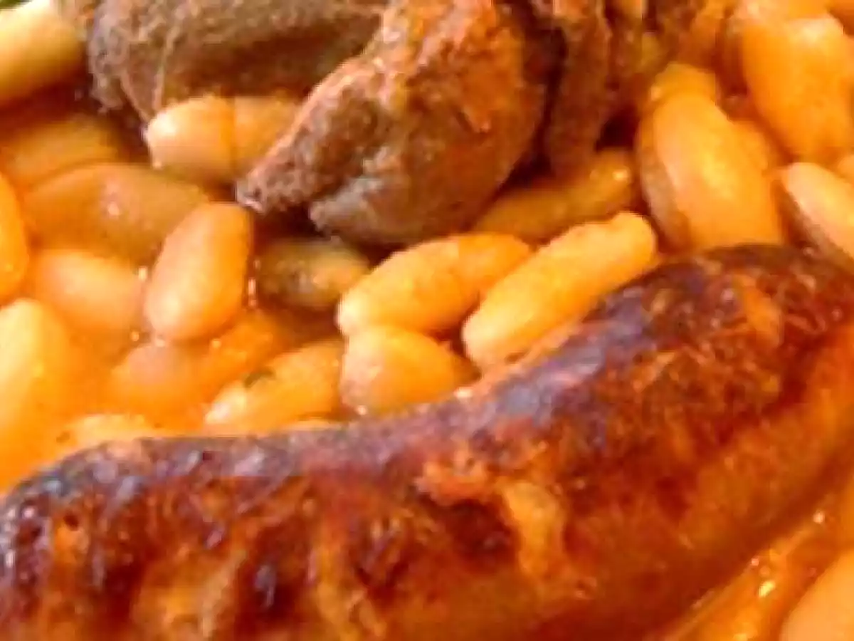 Cassoulet de toulouse au confit d'oie