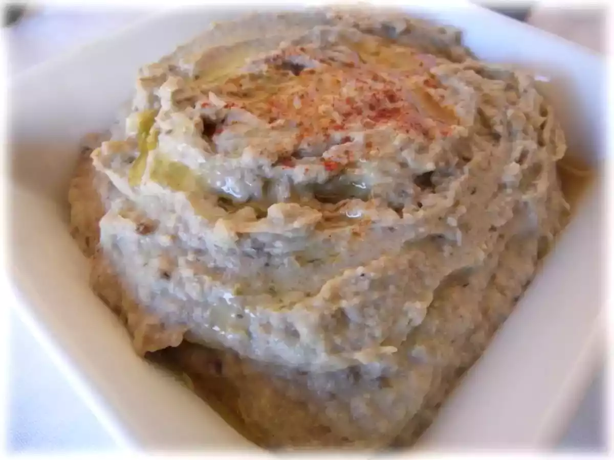 Caviar d'aubergine au fromage frais