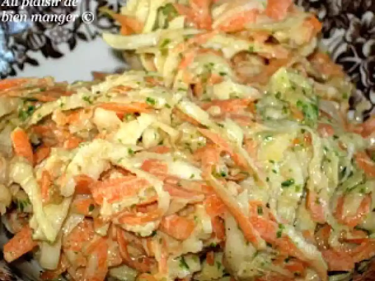 Céleri-rave et carottes en salade