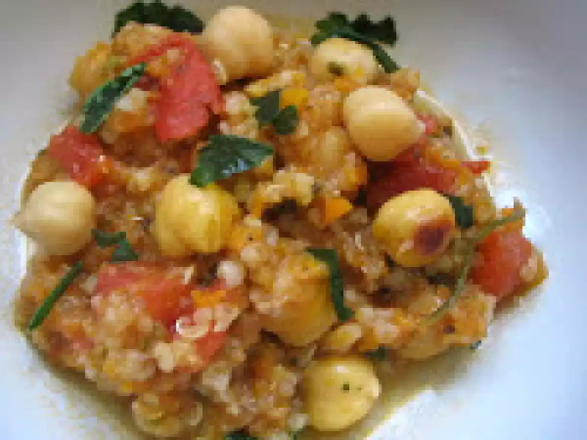 Céréales gourmandes aux pois chiche façon chorba