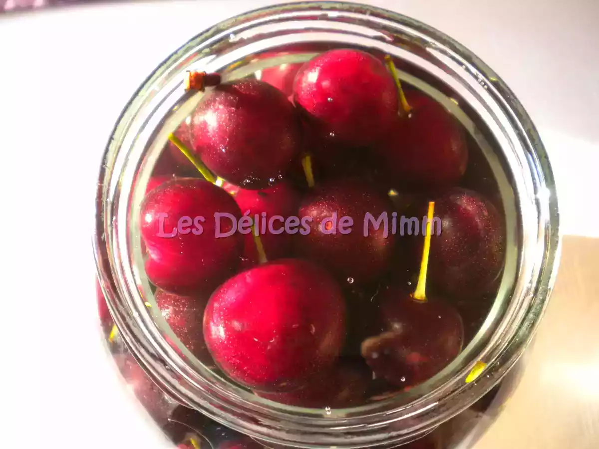 Cerises à l'eau de vie