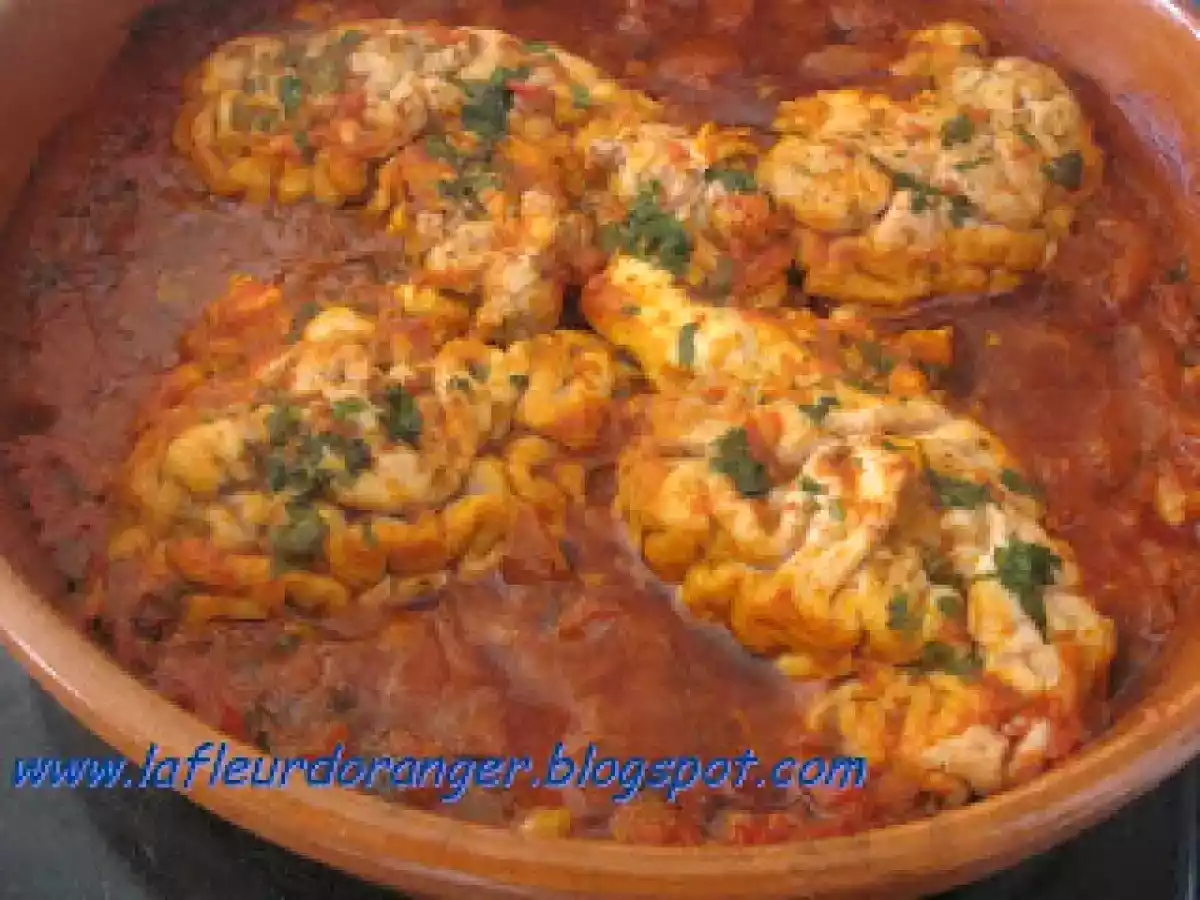 Cervelle à la sauce tomate