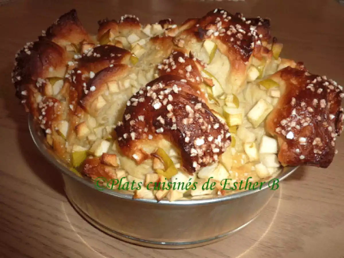 Challah aux pommes.