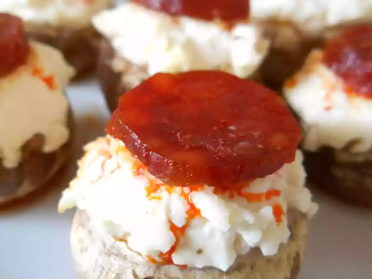 Champignon farci philadelphia & chorizo - photo 3