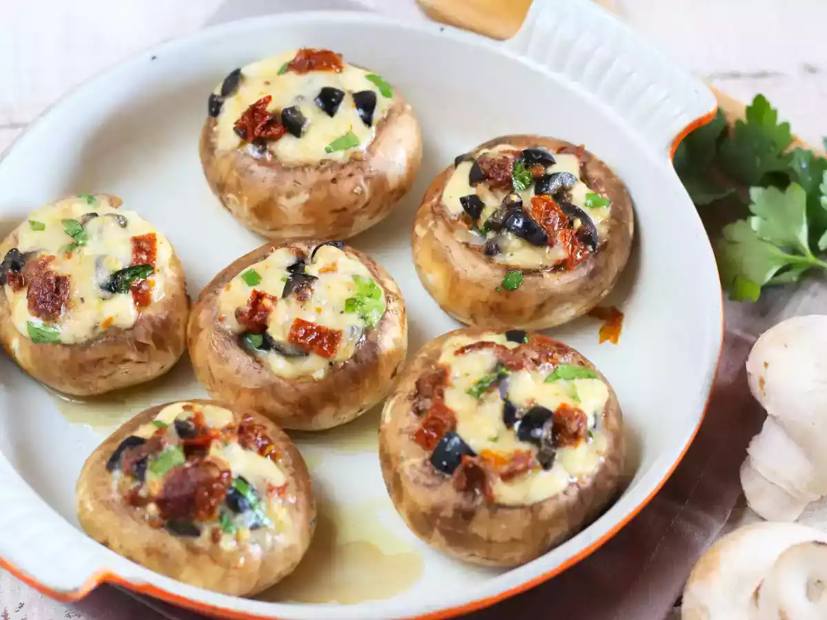 Champignons farcis à l'italienne - photo 2