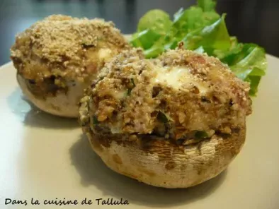 Champignons farcis, raclette et graines de sésame - photo 2
