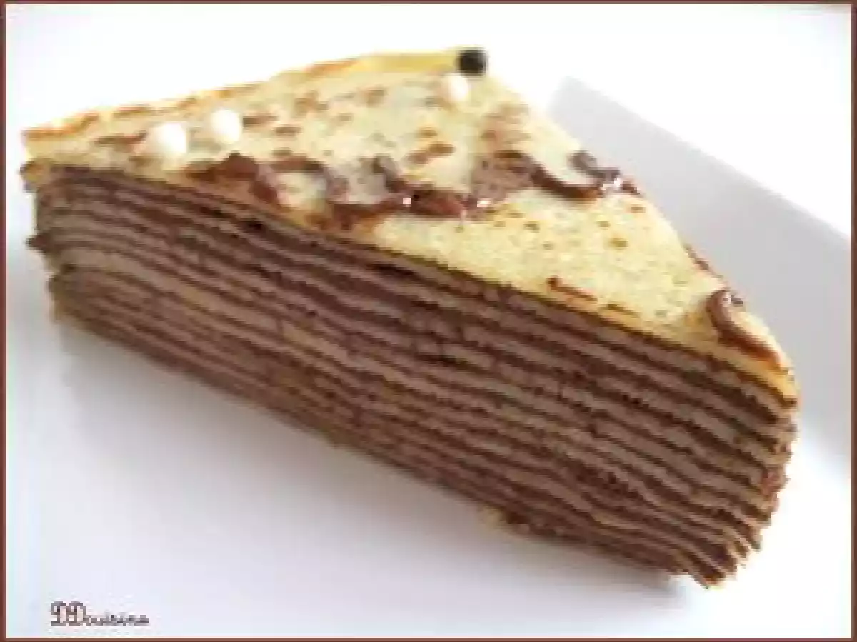 Chandeleur avec un gâteau de crêpes au chocolat - photo 2