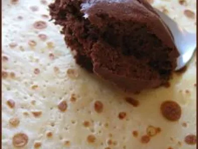 Chandeleur avec un gâteau de crêpes au chocolat