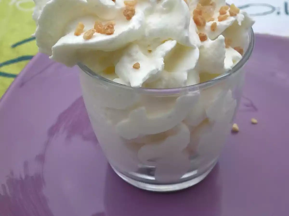 Chantilly à la noix de coco au siphon