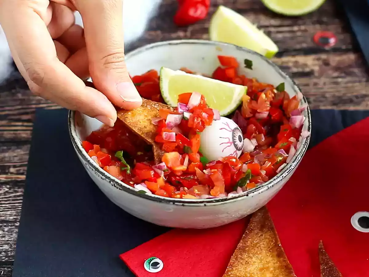 Chapeaux de sorcière apéros - tortilla chips - photo 2